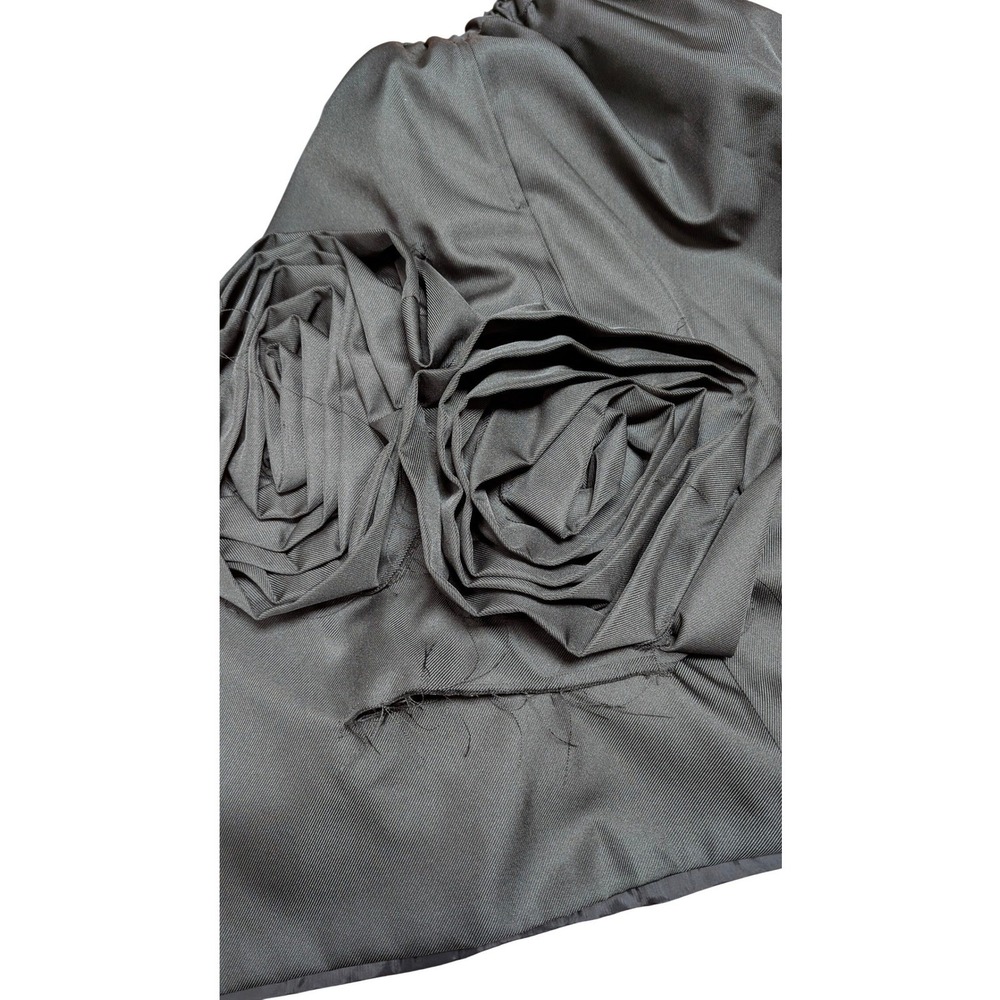 Comme des Garcons 2024 Black Rosette Sculptural Skirt Size Small - Picture 12 of 14